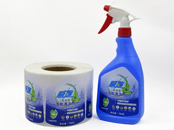 化妝品洗衣液不干膠標(biāo)簽印刷